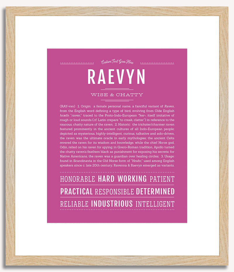 Raevyn | Name Art Print