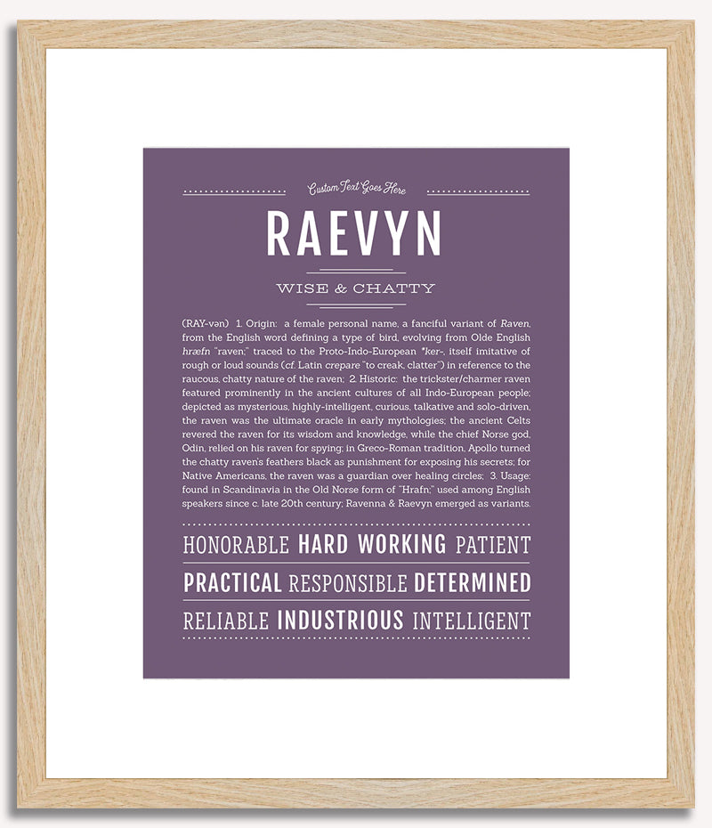 Raevyn | Name Art Print