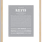 Raevyn | Name Art Print