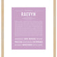 Raevyn | Name Art Print