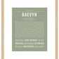 Raevyn | Name Art Print