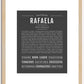 Rafaela | Name Art Print