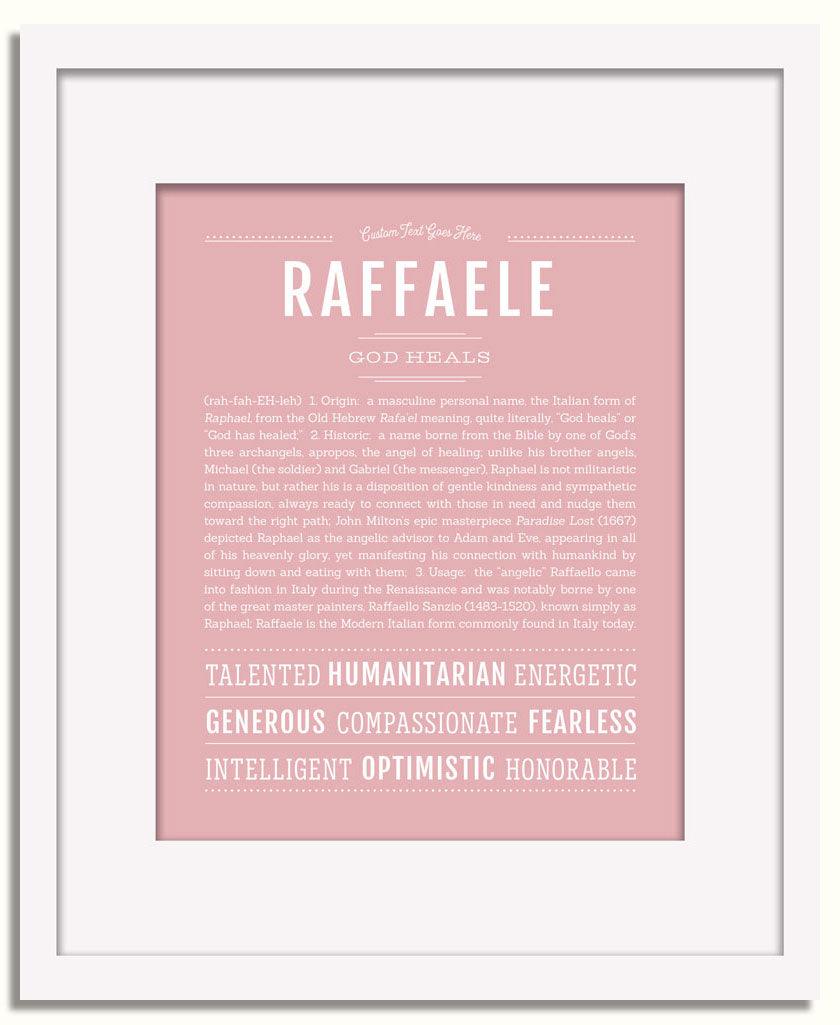 Frame Options | Dusty Rose | White Frame, Matted