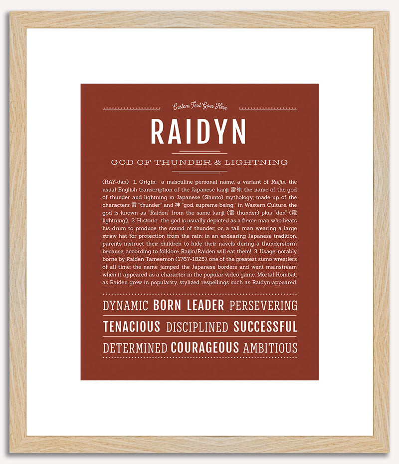 Raidyn | Name Art Print