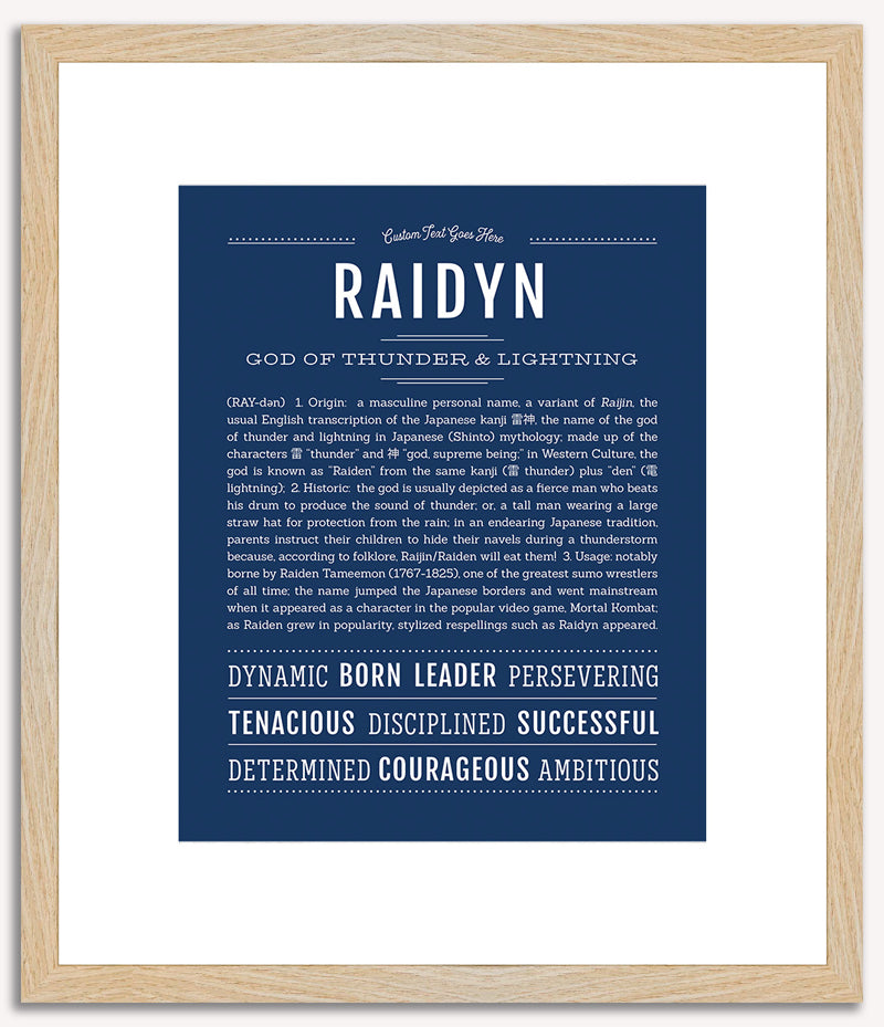 Raidyn | Name Art Print