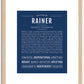 Rainer | Name Art Print