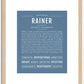 Rainer | Name Art Print