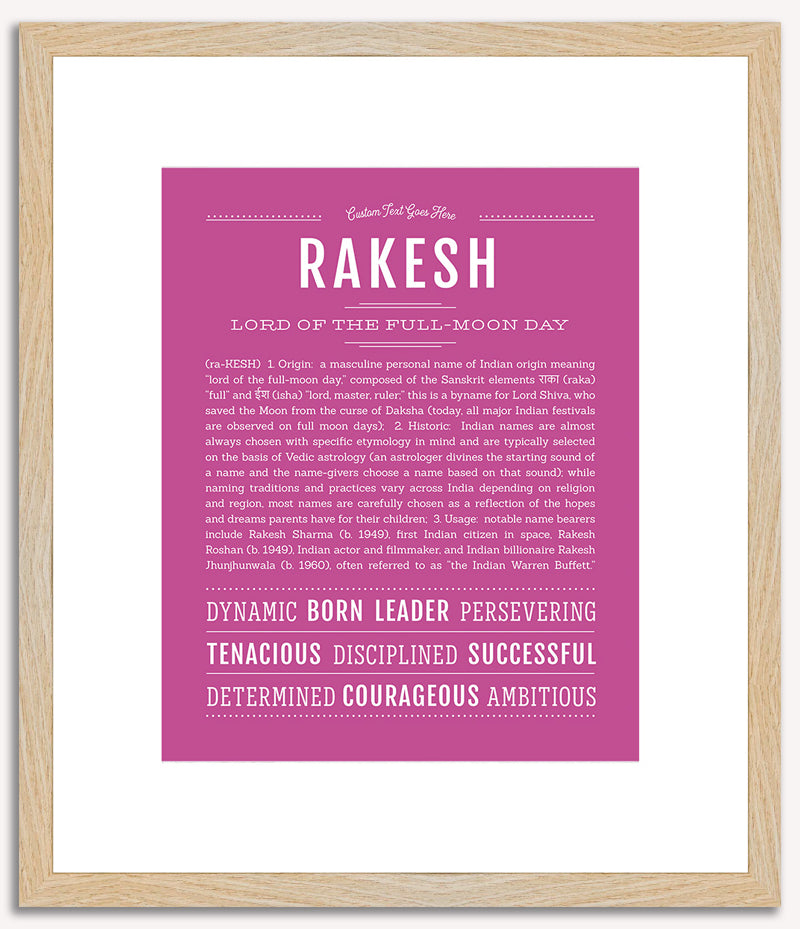 Rakesh | Name Art Print