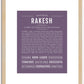 Rakesh | Name Art Print