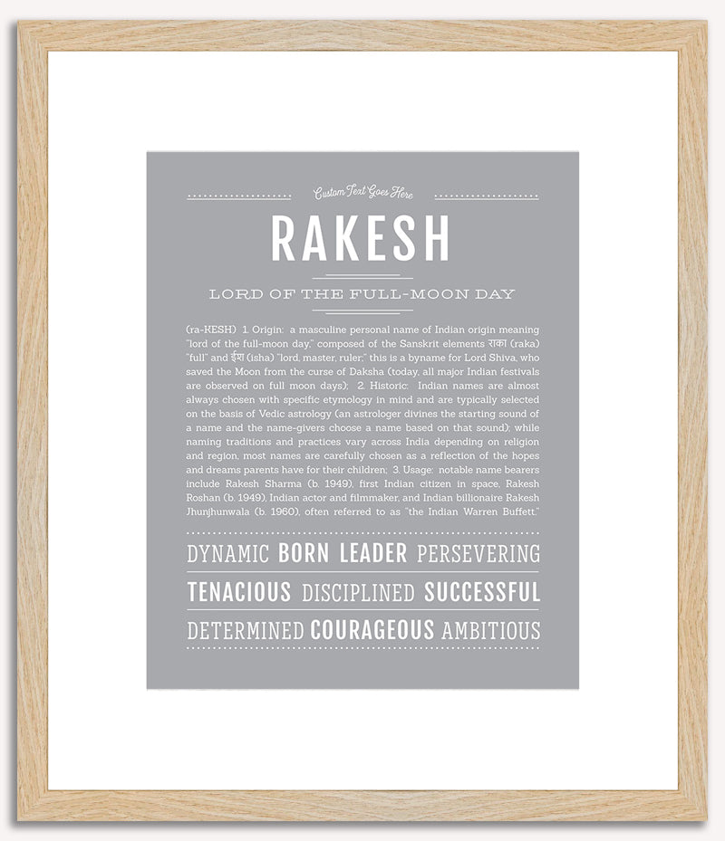 Rakesh | Name Art Print