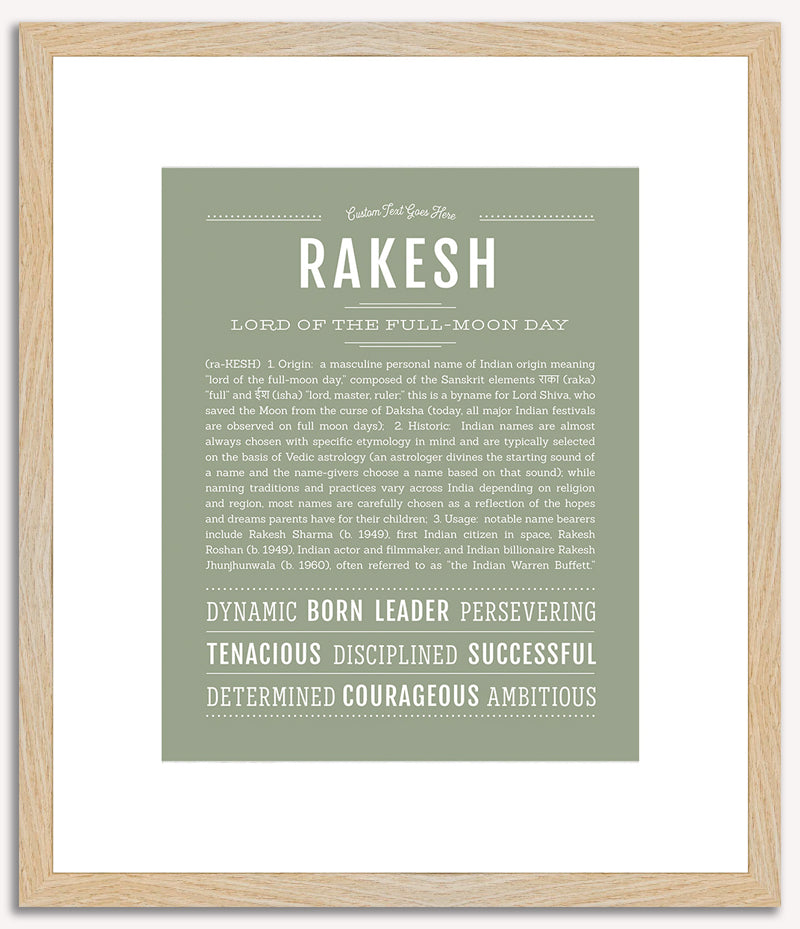 Rakesh | Name Art Print