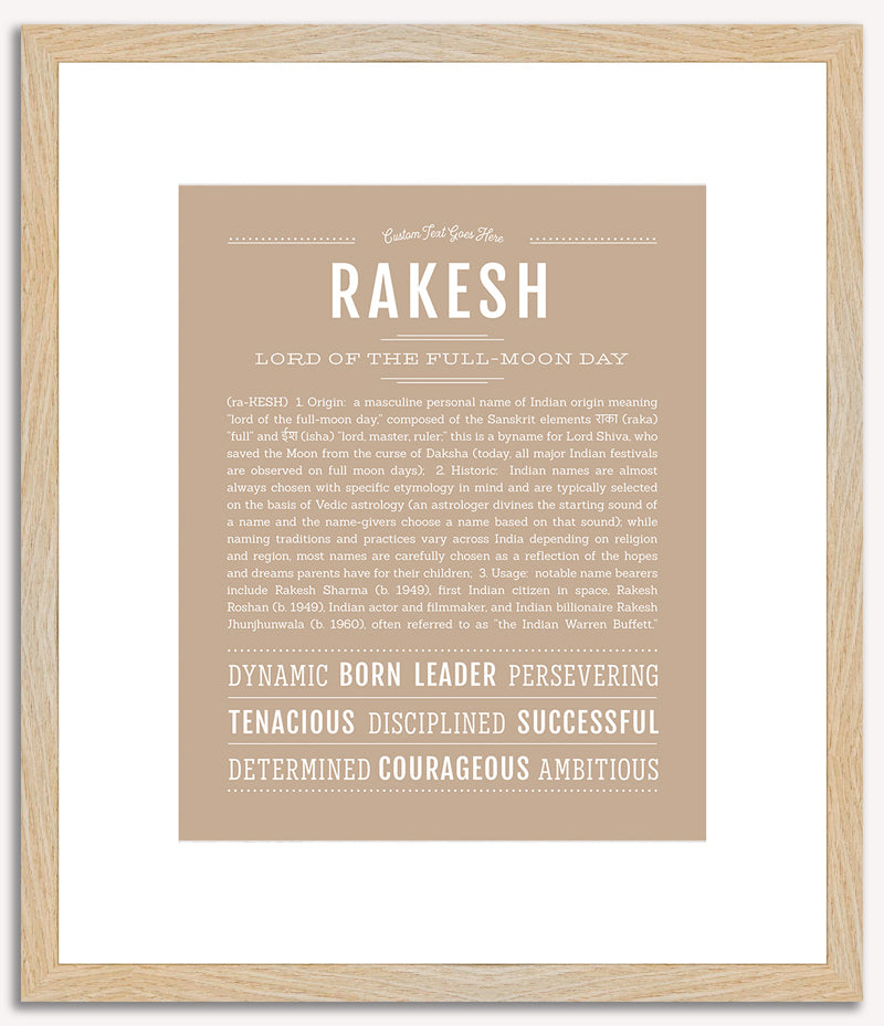 Rakesh | Name Art Print