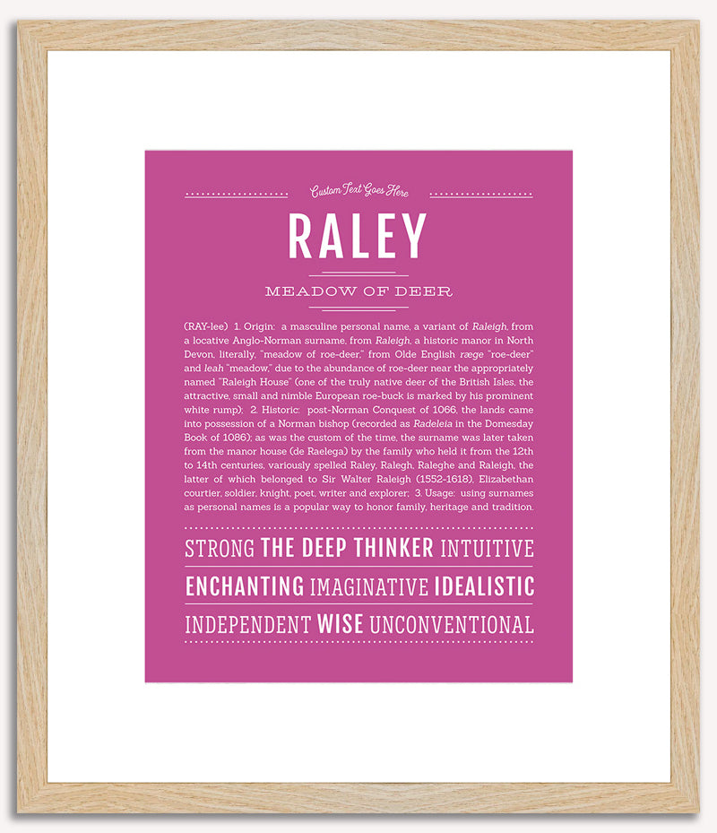 Raley | Name Art Print