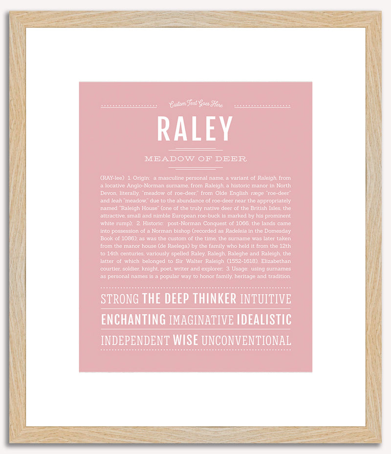 Raley | Name Art Print