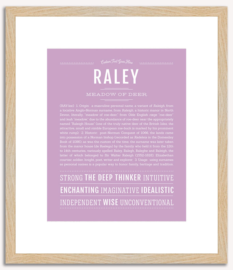 Raley | Name Art Print