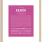 Ramon | Name Art Print