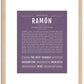 Ramon | Name Art Print