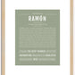 Ramon | Name Art Print