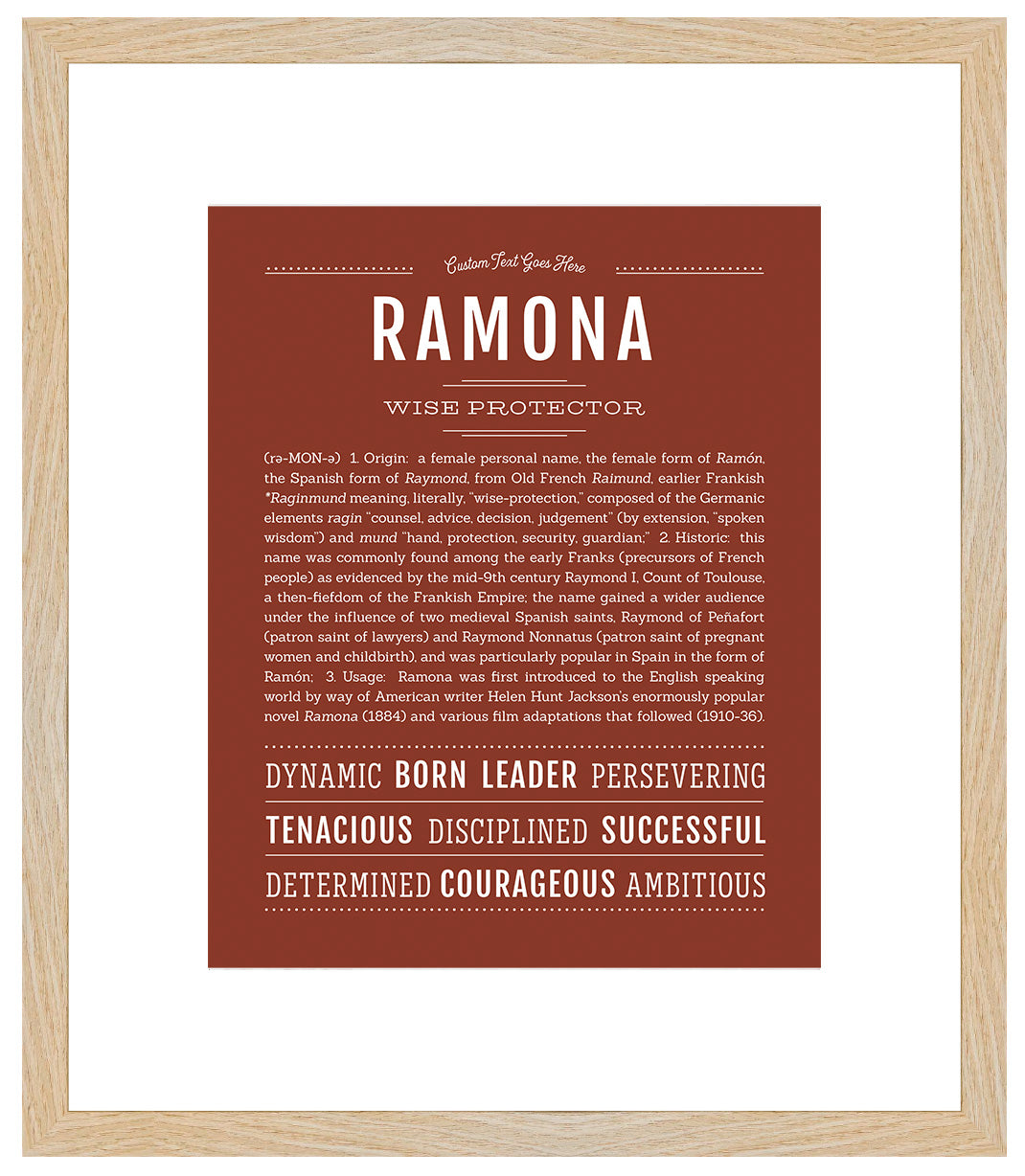 Ramona | Name Art Print