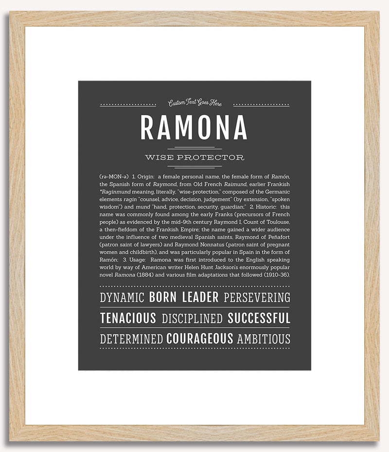 Ramona | Name Art Print