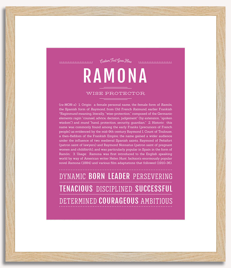 Ramona | Name Art Print