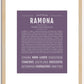 Ramona | Name Art Print