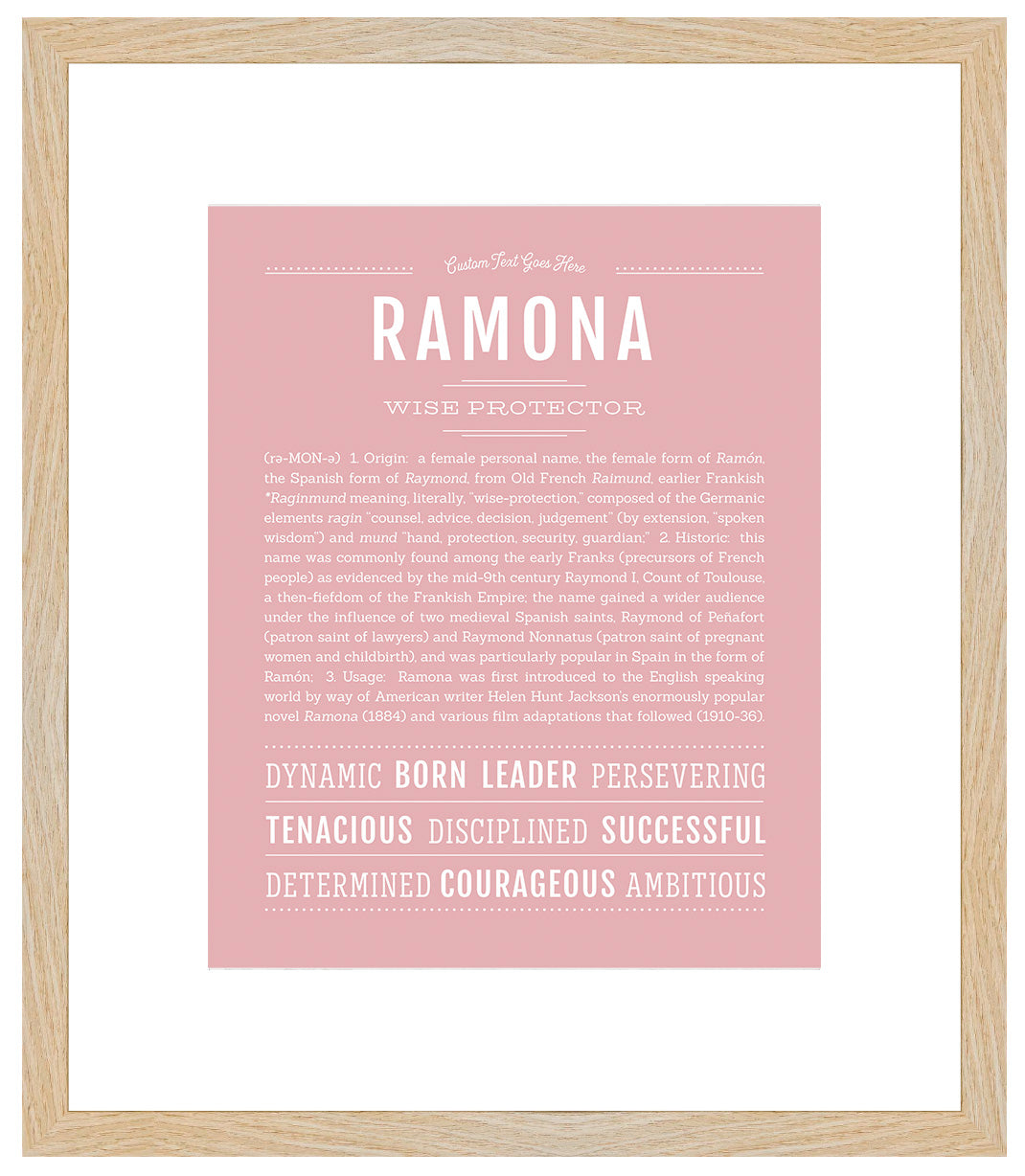 Ramona | Name Art Print