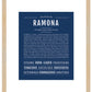 Ramona | Name Art Print