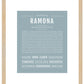 Ramona | Name Art Print