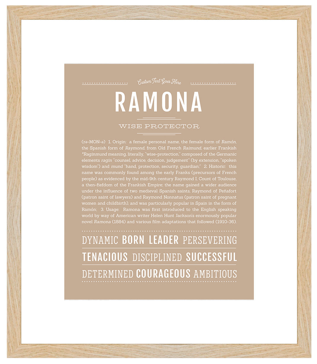 Ramona | Name Art Print