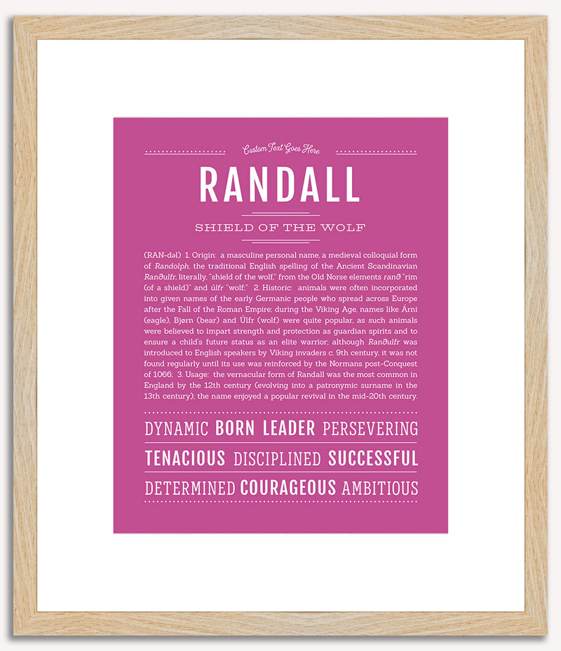 Randall | Name Art Print