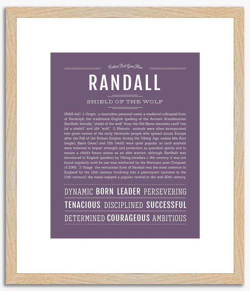 Randall | Name Art Print