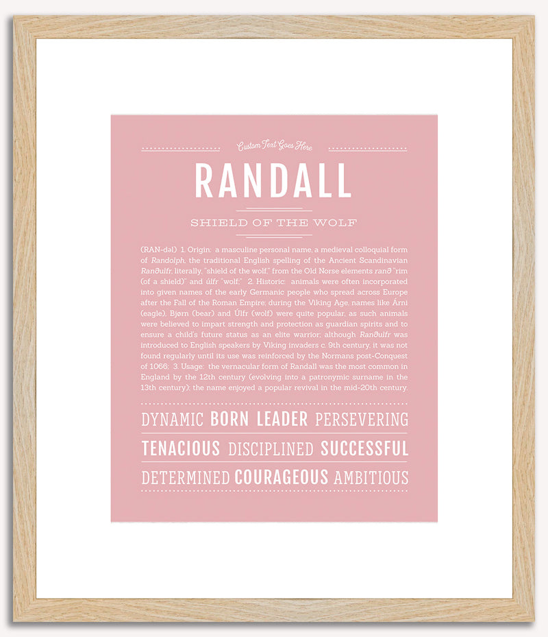 Randall | Name Art Print