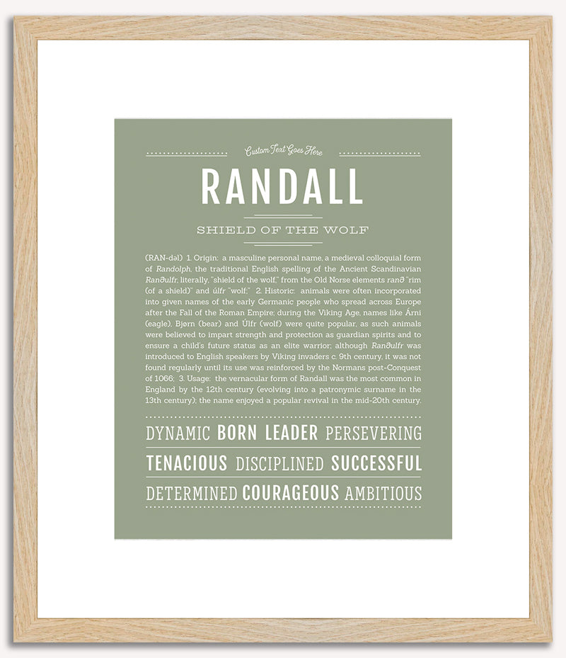 Randall | Name Art Print