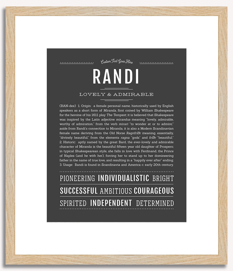 Randi | Name Art Print