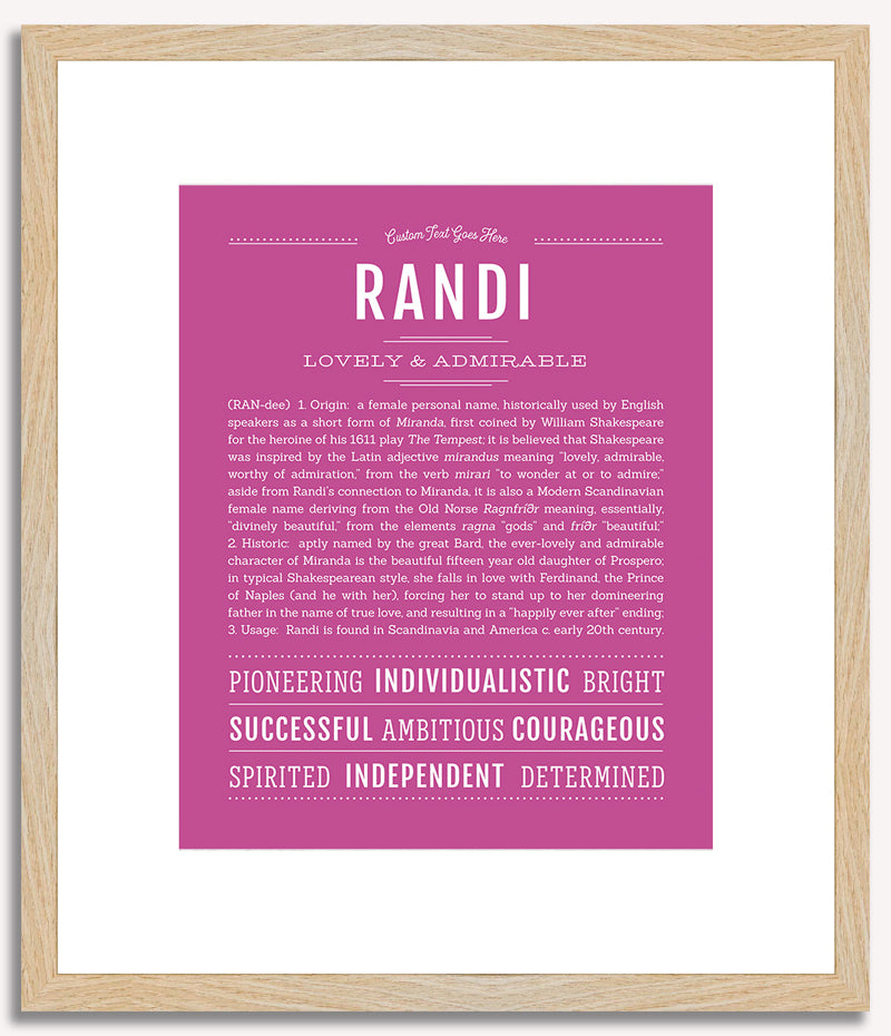 Randi | Name Art Print