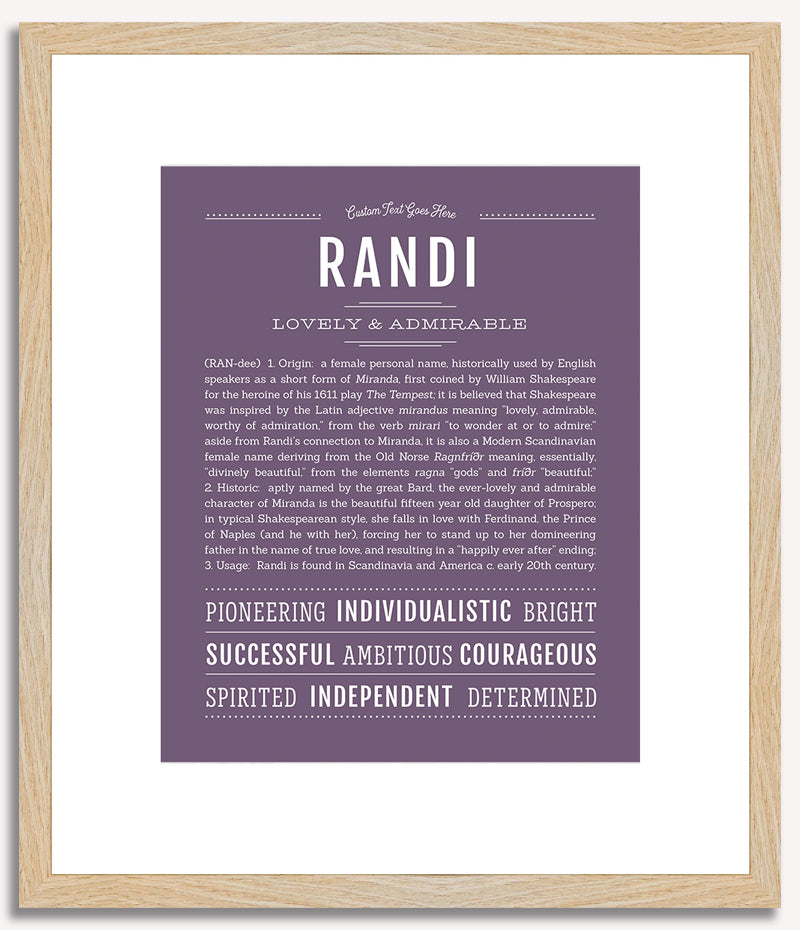 Randi | Name Art Print