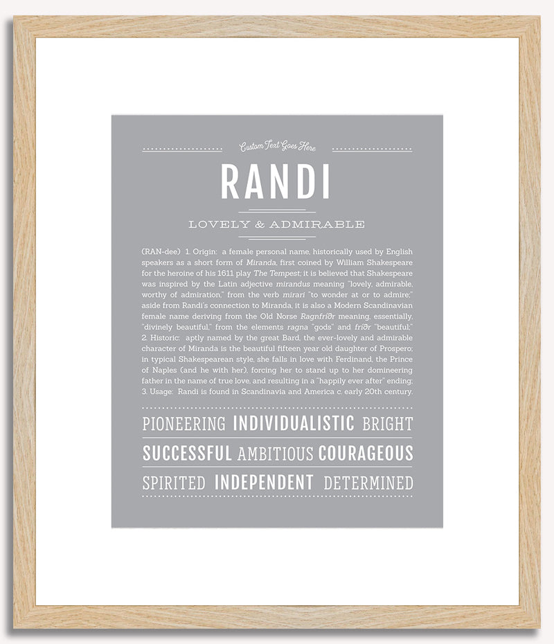 Randi | Name Art Print