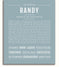 Randy | Name Art Print – Name Stories
