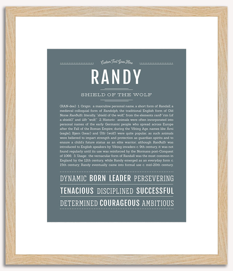 Randy | Name Art Print