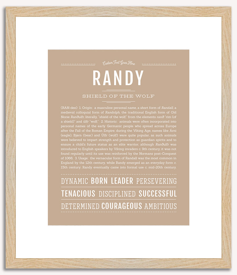 Randy | Name Art Print