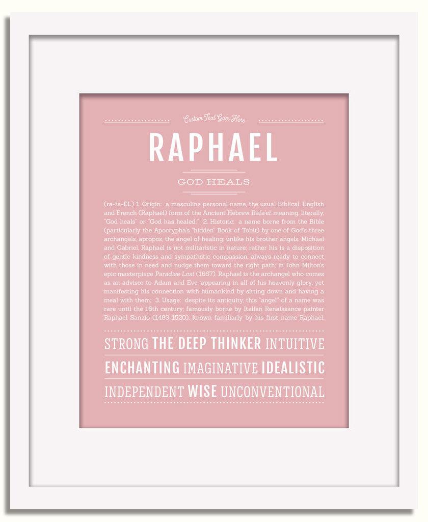 Frame Options | Dusty Rose | White Frame, Matted