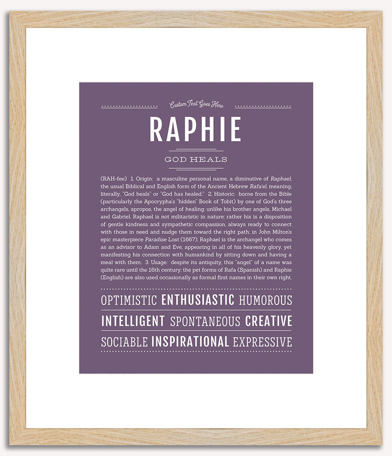 Raphie | Name Art Print