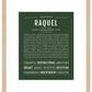 Raquel | Name Art Print