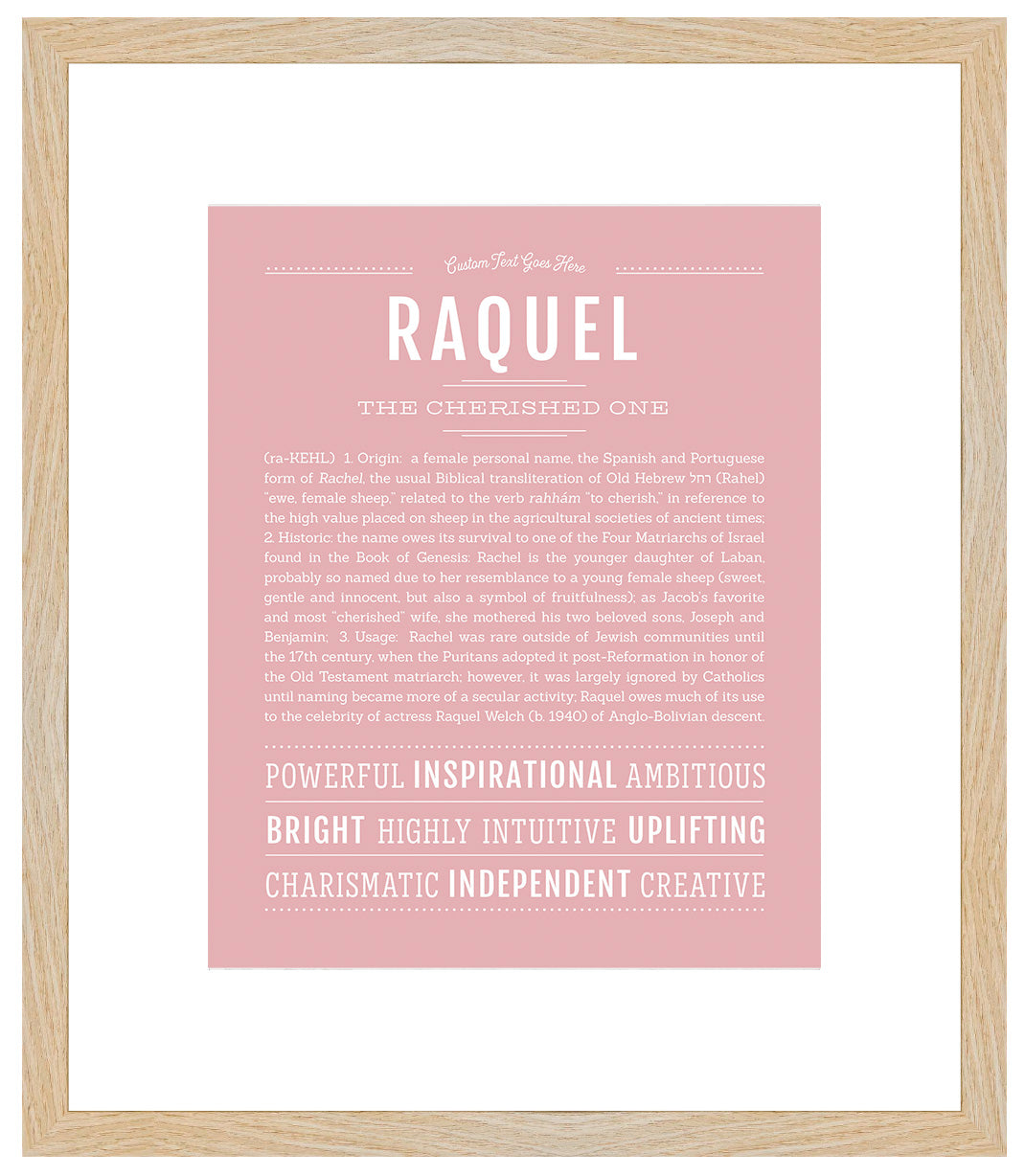 Raquel | Name Art Print