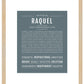 Raquel | Name Art Print