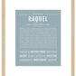 Raquel | Name Art Print