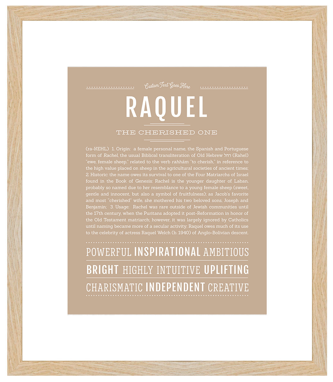 Raquel | Name Art Print