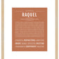 Raquel | Name Art Print