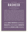 Rasheed Personalized Name Meaning Art Prints – Name Stories